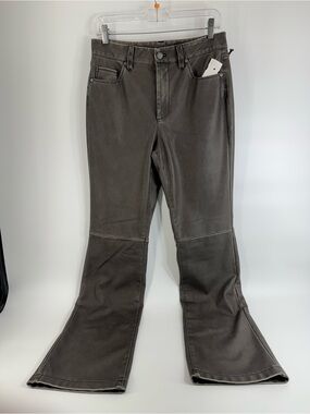 ⚙️ 3For$30 ⚙️ Flared Dark Gray Leather-Look Pants